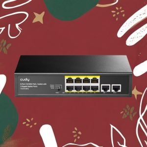 Cudy 10-Port Unmanaged PoE+ Switch Front View