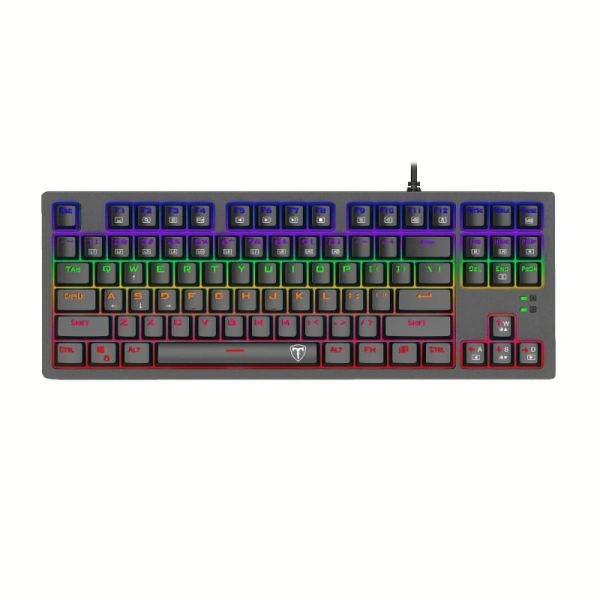 T-Dagger BALI Tenkeyless Rainbow LED Mechanical Gaming Keyboard – Black T-Dagger BALI Tenkeyless Rainbow LED Mechanical Gaming Keyboard – Black