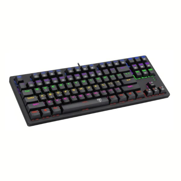 T-Dagger BALI Tenkeyless Rainbow LED Mechanical Gaming Keyboard – Black T-Dagger BALI Tenkeyless Rainbow LED Mechanical Gaming Keyboard – Black