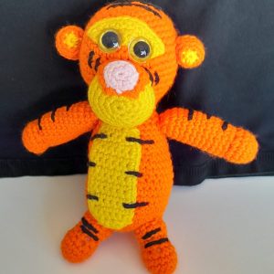 Crocheted Tigger soft toy