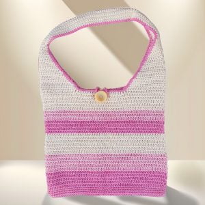 Cotton Crocheted Casual Shoulder Bag