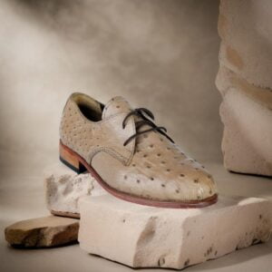 Pointed-Toe Handmade Ostrich Leather Shoes Pointed-Toe Handmade Ostrich Leather Shoes