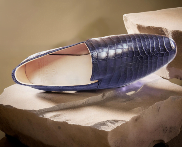 Luxury Handcrafted Crocodile Slip-On Shoes