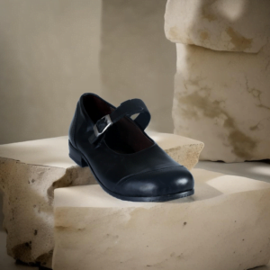 Classic Calf Leather Mary Jane Shoes for Women (Handcrafted)