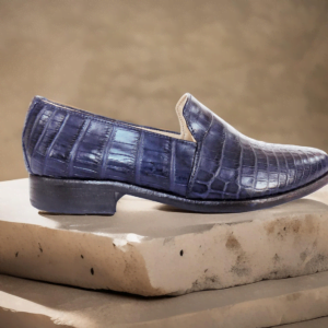 Luxury Handcrafted Crocodile Slip-On Shoes