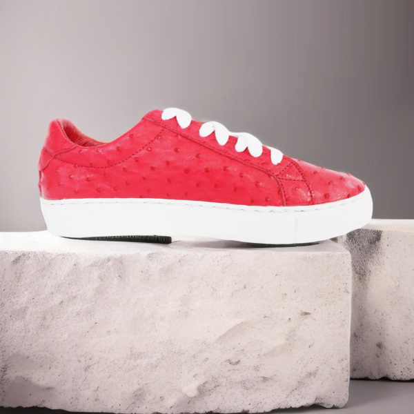Page 3 Unisex Handmade Ostrich Sneakers - Stand Out in Style