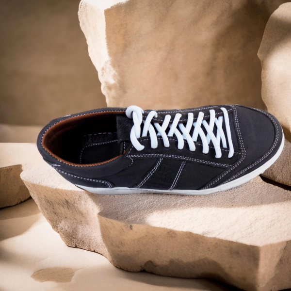 Page 4 Unisex Handmade Leather Sneakers - Black | Sustainable & Comfortable