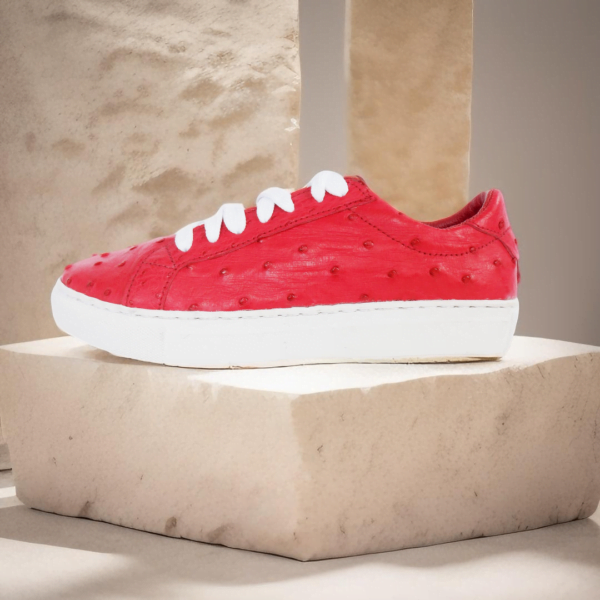 Page 4 Unisex Handmade Ostrich Sneakers - Stand Out in Style