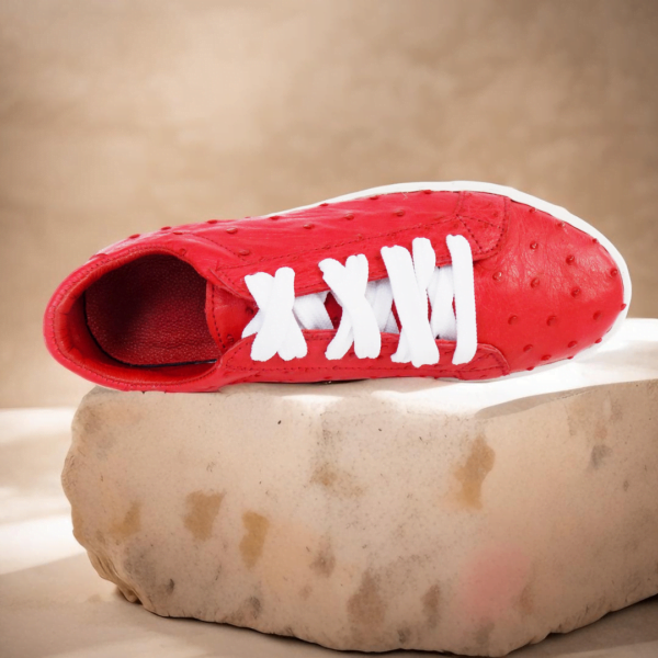 Page 5 Unisex Handmade Ostrich Sneakers - Stand Out in Style