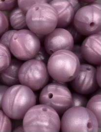 Metallic Purple Colorful and versatile 9mm round silicone beads for crafting and jewelry making.