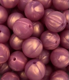 Metallic Rose Gold Colorful and versatile 9mm round silicone beads for crafting and jewelry making.