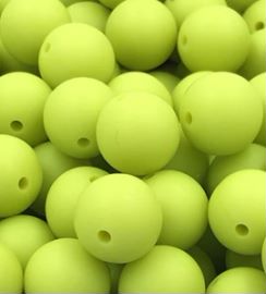 Moss 9mm Round Silicon Beads Moss