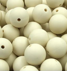 Navajo White 9mm Round Silicon Beads in Navajo White