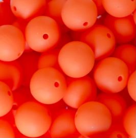 Nectarine 9mm Round Silicon Beads in Nectarine