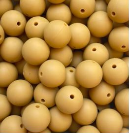 Oak Bull 9mm Round Silicon Beads in Oak Bull