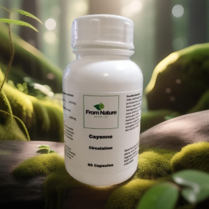 Experience the benefits of premium Cayenne Pepper Capsules, known to stimulate blood circulation, cleanse arteries, lower cholesterol, stabilize blood pressure, and relieve arthritis. Available in 30, 60, and 90 capsule options