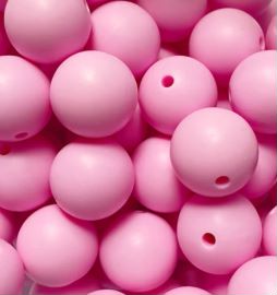 Pale Pink 9mm Round Silicon Beads in Pale Pink