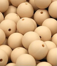Peach 9mm Round Silicon Beads in Peach