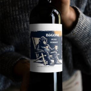 Petit Verdot Bottle of Petit Verdot 2019 wine presented to highlight the label and bottle design.