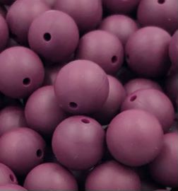 Red Wine 9mm Round Silicon Beads in Red Wine