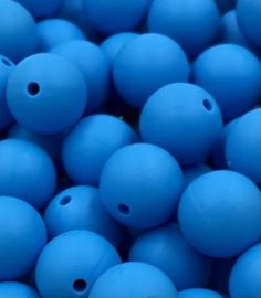 Sky 9mm Round Silicon Beads in Sky