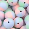 Tie-Dye 9mm Round Silicon Beads in Tie-dye