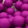 Voilet Red 9mm Round Silicon Beads in Violet Red