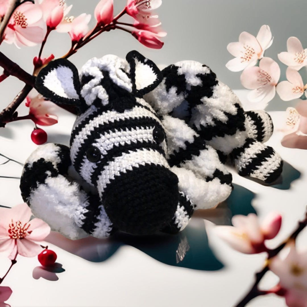 Handmade Zane the Zebra Cuddle Toy